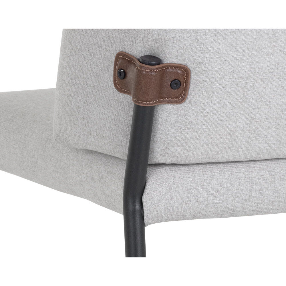 Pearce Light Grey / Bravo Cognac Dining Chair, Set Of 2